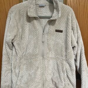 Columbia Women's Cream Sherpa Zip Jacket